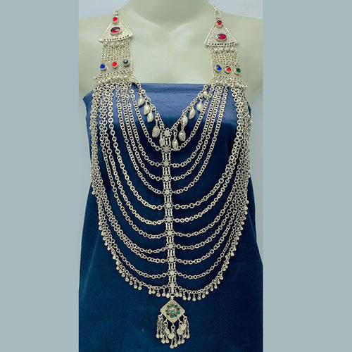 Multi-Strand Oversized Handmade Kuchi Necklace