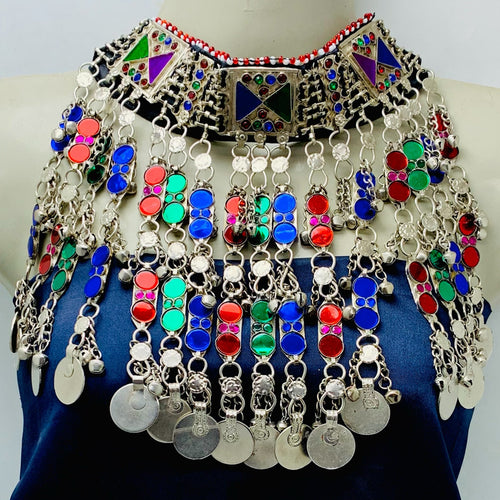 Multicolor Nomadic Gypsy Choker Necklace