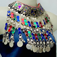 Load image into Gallery viewer, Multicolor Nomadic Gypsy Choker Necklace
