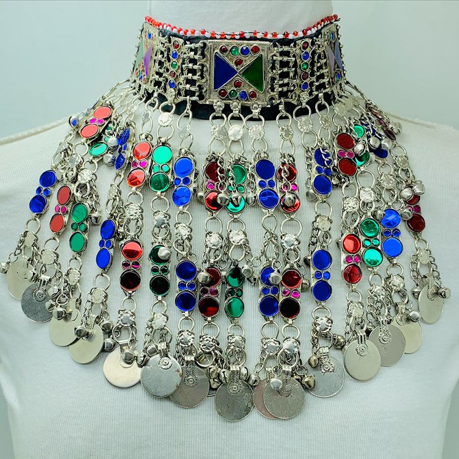 Multicolor Nomadic Gypsy Choker Necklace