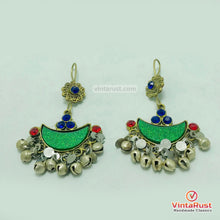 Load image into Gallery viewer, Multicolor Glass Stones Light Weight Earrings

