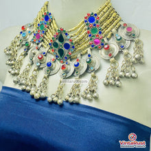 Load image into Gallery viewer, Multicolor Tribal Statement Choker Necklace

