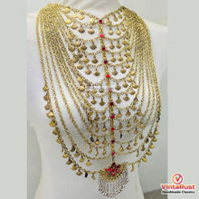Load image into Gallery viewer, Multilayered Afghan Kuchi Tribal Statement Necklace
