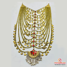 Load image into Gallery viewer, Multilayered Afghan Kuchi Tribal Statement Necklace
