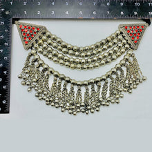 Load image into Gallery viewer, Multilayers Silver Metallic Beaded Choker Necklace
