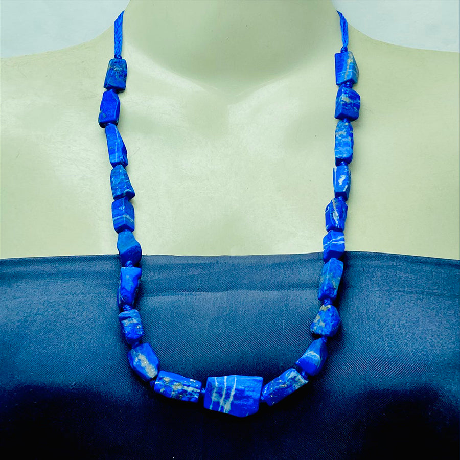 Natural Blue Lapis Lazuli Stones Necklace