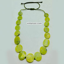 Load image into Gallery viewer, Natural Jade Bead Stone Choker Necklace
