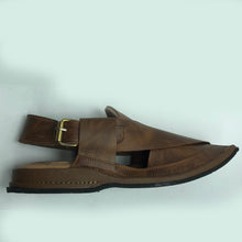 Load image into Gallery viewer, Peshawari Men&#39;s Printed Leather Chappal
