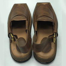 Load image into Gallery viewer, Peshawari Men&#39;s Printed Leather Chappal
