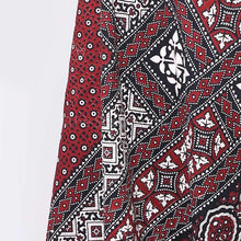 Load image into Gallery viewer, Pure Cotton Red Black and White Ajrak Stole For Her
