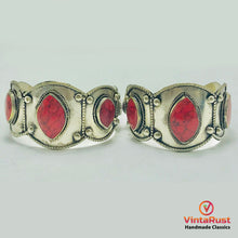 Load image into Gallery viewer, Red Coral Stone Handmade Bracelet
