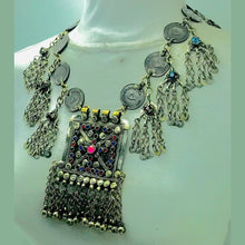 Load image into Gallery viewer, Silver Vintage Coins Chain Necklace
