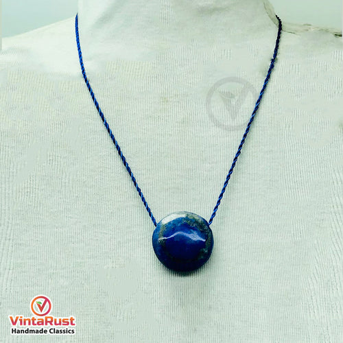 Single Gemstone Lapis Lazuli Necklace