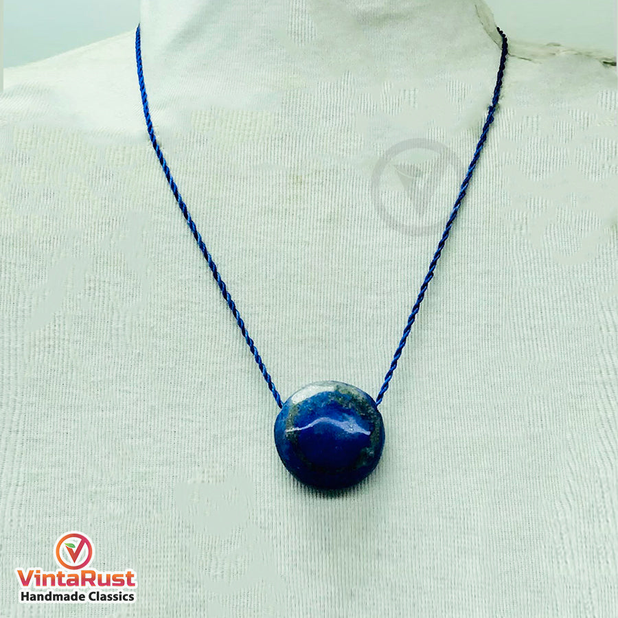 Single Gemstone Lapis Lazuli Necklace