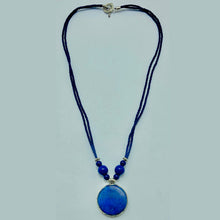 Load image into Gallery viewer, Small Lapis Lazuli Gemstone Pendant Necklace
