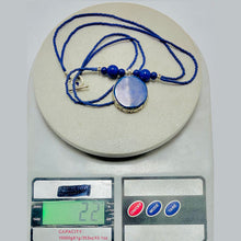 Load image into Gallery viewer, Small Lapis Lazuli Gemstone Pendant Necklace
