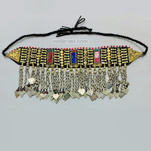 Load image into Gallery viewer, Statement Choker Necklace With Dangling Tassels
