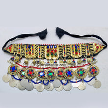 Load image into Gallery viewer, Statement Choker Necklace With Multicolor Glass Stones
