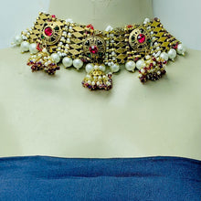 Load image into Gallery viewer, Statement Collar Choker With Multicolor Beads And Pearls

