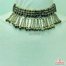 Load image into Gallery viewer, Stylish Statement Necklace with Silver Metal Beads
