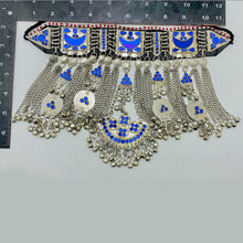 Load image into Gallery viewer, Traditional Boho Kuchi Blue Choker Necklace
