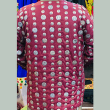 Load image into Gallery viewer, Traditional Handmade Unisex Coat With Metal Motifs Work
