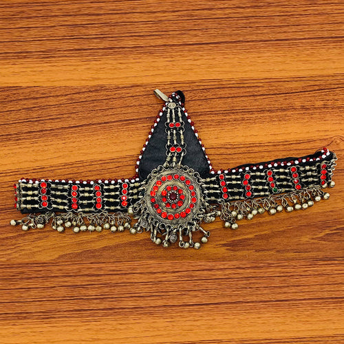 Traditional Tribal Red Stones Matha Patti