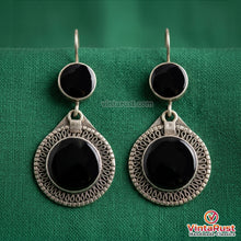 Load image into Gallery viewer, Tribal Antique Black Stone Earrings
