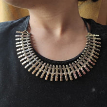 Load image into Gallery viewer, Tribal Antique Metal Statement Choker Necklace
