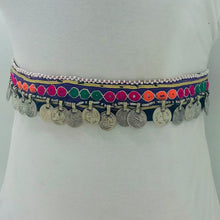 Load image into Gallery viewer, Vintage Multicolor Belly Dance Belt With Coins
