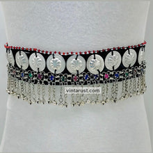 Load image into Gallery viewer, Tribal Belly Dance Belt With Dangling Bells
