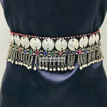 Load image into Gallery viewer, Tribal Belly Dance Belt With Dangling Bells
