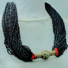 Load image into Gallery viewer, Tribal Black Beaded Layered Necklace
