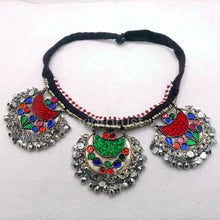 Load image into Gallery viewer, Tribal Chand Bali Kuchi Choker Necklace
