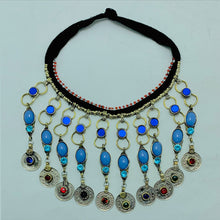 Load image into Gallery viewer, Tribal Dangling Coins Choker Necklace

