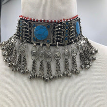 Load image into Gallery viewer, Tribal Ethnic Choker Necklace with Stones

