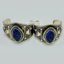 Load image into Gallery viewer, Tribal Handmade Bracelet With Lapis Lazuli Stone
