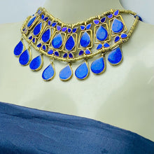 Load image into Gallery viewer, Tribal Handmade Lapis Stone Necklace
