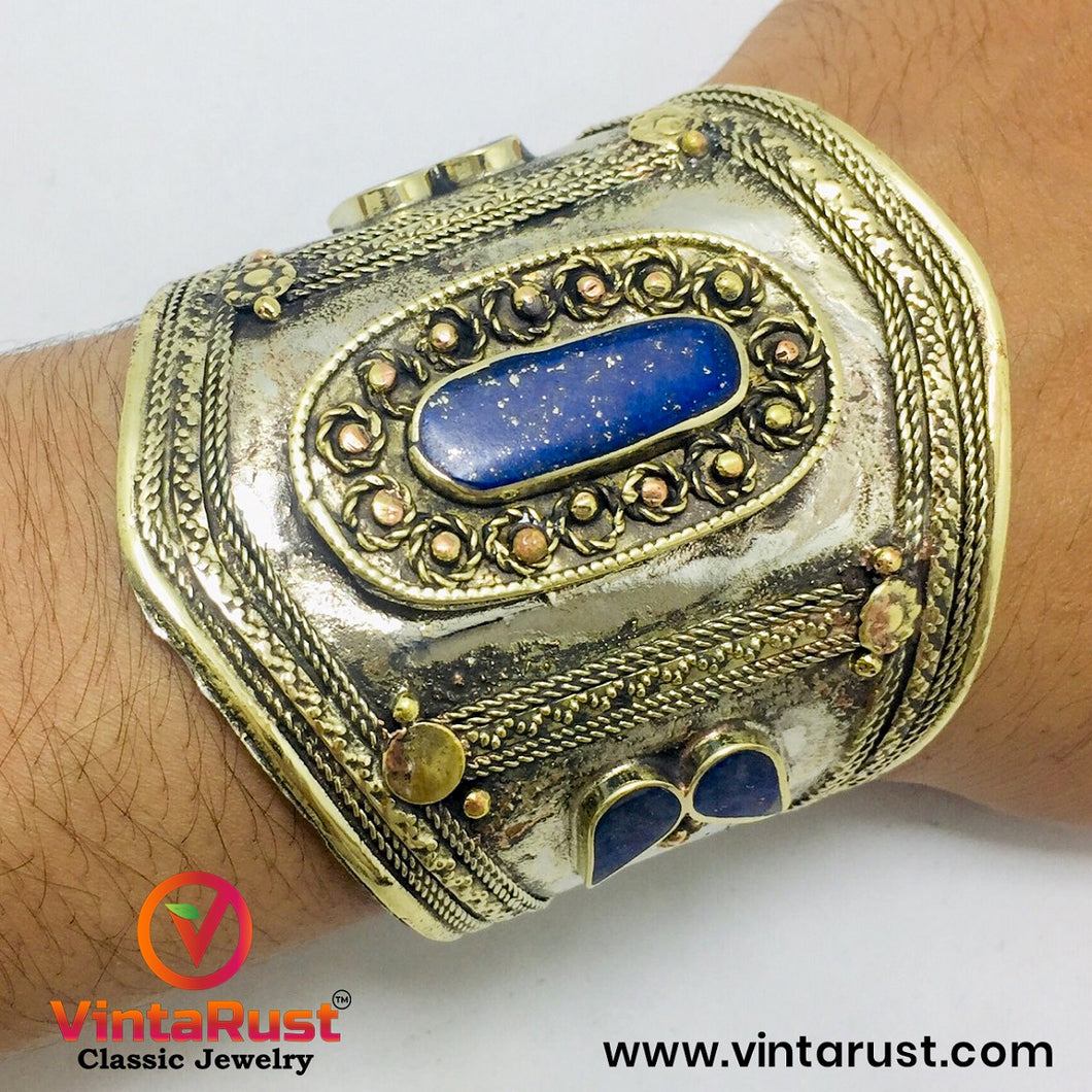 Tribal Kuchi Antique Handmade Boho Cuff Bracelet