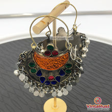 Load image into Gallery viewer, Tribal Kuchi Handmade Hoop Earrings
