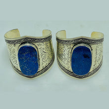 Load image into Gallery viewer, Tribal Lapis Lazuli Adjustable Bracelet
