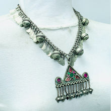 Load image into Gallery viewer, Tribal Long Pendant Necklace With Bells
