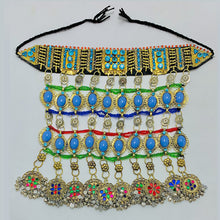 Load image into Gallery viewer, Tribal Oversized Necklace With Dangling Pendants
