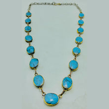 Load image into Gallery viewer, Bohemian Tribal Turquoise Gemstone Necklace
