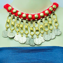 Load image into Gallery viewer, Tribal Vintage Coins Choker Necklace

