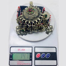 Load image into Gallery viewer, Turkmen Big Pendant Necklace With Coins
