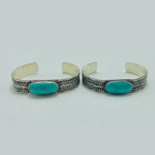 Load image into Gallery viewer, Turkoman Traditional Hippie Style Turquoise Bracelet
