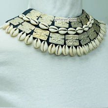 Load image into Gallery viewer, Unique Boho Necklace With Shells and Metal Pieces
