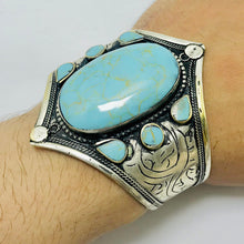 Load image into Gallery viewer, Unique Handmade Turquoise Stone Bracelet
