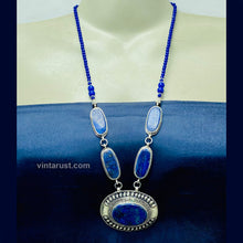Load image into Gallery viewer, Unique Lapis Lazuli Gemstone Pendant Necklace
